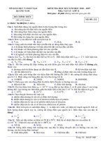 Đề thi học kì 1 vật lý 11