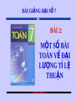 Một số bài toán về đại lượng tỉ lệ thuận | Toán học, Lớp 7 - Ôn Luyện