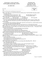 Đề thi học kì 2 Lịch sử 12 năm 2018 – 2019 trường Nguyễn Trãi – Hà Nội - THI247.com