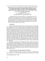 4. Một số dạng bài tập hoá học để phát triển năng lực vận dụng kiến thức vào thực tiễn cho học sinh trong chương trình hóa học lớp 9 trung học cơ sở