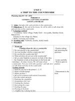 Tải Giáo án Tiếng Anh lớp 9 Unit 3: A trip to the countryside - Lesson 1 - Giáo án điện tử môn Tiếng Anh lớp 9