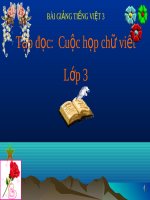 bài Tập đọc - Cuộc họp của chữ viết | Ngữ văn, Lớp 3 - Ôn Luyện