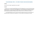 Câu 1 trang 145 SGK Sinh 6 | Câu 1 sgk trang 145 sinh học 6 | Soạn Sinh 6