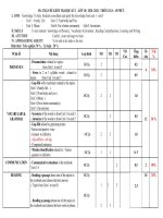 NĂM HỌC 2020-2021 MA TRẬN ĐỀ KTRA TIẾNG ANH  10 HK 1 ( ...