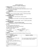 Tải Giáo án Tiếng Anh lớp 8 Unit 4: Our past - Lesson 1 - Giáo án điện tử môn Tiếng Anh lớp 8