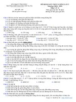 Đề KSCL Vật lý 11 lần 3 năm 2018 - 2019 trường Nguyễn Viết Xuân - Vĩnh Phúc - THI247.com