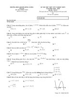 Đề thi thử tốt nghiệp THPT 2020 môn Toán trường THPT chuyên Hùng Vương – Gia Lai