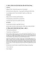 Top 6 mẫu phân tích 2 khổ đầu bài Sóng hay chọn lọc