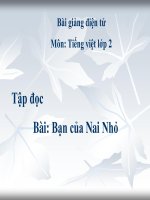 bài Tập đọc - Bạn của Nai Nhỏ | Ngữ văn, Lớp 2 - Ôn Luyện