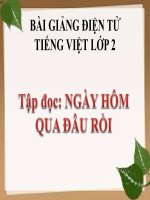 bài Tập đọc - Ngày hôm qua đâu rồi- | Ngữ văn, Lớp 2 - Ôn Luyện