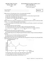Đề khảo sát Sinh học 11 lần 2 năm 2018 – 2019 trường Lê Xoay – Vĩnh Phúc - THI247.com