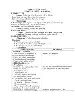 Tải Giáo án Tiếng Anh lớp 8 Unit 5: Study habits - Lesson 1 - Giáo án điện tử môn Tiếng Anh lớp 8