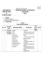 Kế hoạch giáo dục môn Công nghệ 11