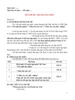 Giáo án chủ đề tích hợp ngữ văn 6 kì 1  truyện ngụ ngôn, soạn 5 hoạt động chi tiết