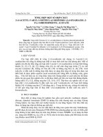 7. Tổng hợp một số hợp chất 2-(4-acetyl-5-aryl-2-methyl-4,5-dihydro-1,3,4-oxadiazol-2-yl)-4-bromophenyl acetate