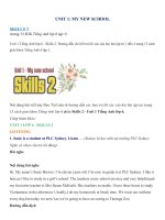 Unit 1 lớp 6: Skills 2 - trang 13 SGK Tiếng Anh 6 tập 1 | Tiếng Anh lớp 6