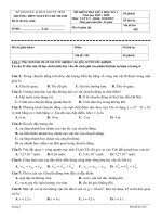 Đề kiểm tra giữa HK1 Vật lí 10 năm 2019 – 2020 trường Nguyễn Chí Thanh – TP HCM - THI247.com