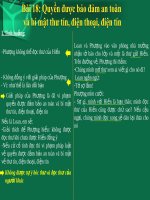 Bài giảng GDCD 6 bài 18 Quyền được bảo đảm an toàn và bí mật thư tín điện thoại điện tín | GDCD, Lớp 6 - Ôn Luyện