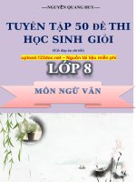 50 Đề thi HSG Ngữ văn 8 có đáp án Tài liệu bồi dưỡng Văn 8
