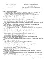 Đề khảo sát Vật lý 10 lần 2 năm 2018 – 2019 trường Lê Xoay – Vĩnh Phúc - THI247.com