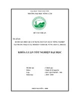 (Khóa luận tốt nghiệp) Đánh giá hiệu quả sử dụng đất sản xuất nông nghiệp tại trang trại 31-32, moshav Tzofar, vùng Arava, Israel