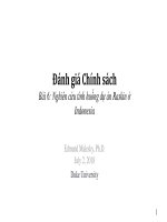 Bài giảng 6. Nghiên cứu tình huống Dự án Raskin ở Indonesia