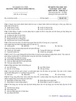 Đề thi HK1 GDCD 12 năm 2019 – 2020 trường THPT Phan Đình Phùng – Hà Tĩnh - THI247.com