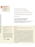 Bài đọc 7.1. Natural Experiments: An Overview of Methods, Approaches, and Contributions to Public Health Intervention Research. Annual Reviews of Public Health (Chỉ có bản tiếng Anh)