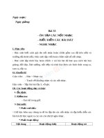 Giáo án Âm nhạc 3 bài 33 Ôn tập các nốt nhạc Tập biễu diễn các bài hát | Âm nhạc, Lớp 3 - Ôn Luyện