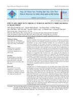 Tối ưu hóa hiệu suất trích ly tinh dầu bưởi của thiết bị trích ly dạng pilot