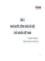 Bài giảng Lý luận nhà nước và pháp luật: Bài 2 - ThS. Nguyễn Hoàng Mỹ Linh
