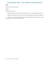 Câu 2 trang 9 SGK Sinh học 6 | Giải bài 2 trang 9 sgk sinh 6 | Soạn Sinh 6