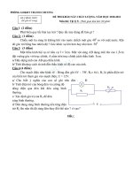 Đề thi học kì 2 vật lý 9