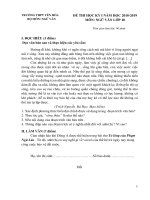 Đề thi học kì 1 môn Văn lớp 10 THPT Yên Hòa năm 2017 - 2018 | Ngữ văn, Lớp 10 - Ôn Luyện