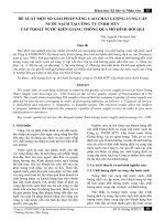 ĐỀ XUẤT MỘT SỐ GIẢI PHÁP NÂNG CAO CHẤT LƯỢNG CUNG CẤP NƯỚC SẠCH TẠI CÔNG TY TNHH MTV CẤP THOÁT NƯỚC KIÊN GIANG THÔNG QUA MÔ HÌNH HỒI QUI