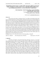 Tình hình sử dụng đất và kiến thức bản địa trong sản xuất nông nghiệp của đồng bào Cơ Tu: trường hợp nghiên cứu tại xã Hồng Hạ, huyện A Lưới, tỉnh Thừa Thiên Huế