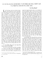 Luật đa dạng sinh học năm 2008: Hướng tiếp cận và những nội dung chủ yếu.