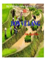 Đọc thêm Dọn về làng | Lớp 12, Ngữ văn - Ôn Luyện