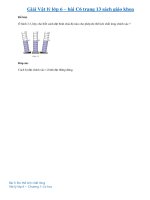 Đáp án bài C6 trang 13 sách giáo khoa môn vật lý lớp 6