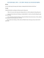 Câu 1 trang 121 SGK Sinh 6 | Câu 1 sgk trang 121 sinh học 6 | Soạn Sinh 6