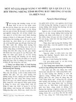 Một số giải pháp nâng cao hiệu quả quản lý xã hội trong những tình huống bất thường ở nước ta hiện nay.