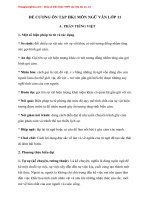 Đề cương ôn tập học kì 1 môn Văn lớp 11 năm 2020 - 2021 đầy đủ chia tiết nhất | Ngữ văn, Lớp 11 - Ôn Luyện