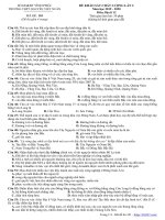 Đề khảo sát Địa lí 12 lần 2 năm 2019 - 2020 trường Nguyễn Viết Xuân - Vĩnh Phúc - THI247.com