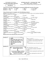 Đề kiểm tra số 1 Tiếng Anh 11 năm 2019 – 2020 trường Đoàn Thượng – Hải Dương - THI247.com