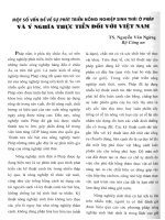 Một số vấn đề về sự phát triển nông nghiệp sinh thái ở Pháp và ý nghĩa thực tiễn đối với Việt Nam