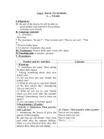 Tải Giáo án Tiếng Anh lớp 7 Unit 1: Back to school - Lesson 1 - Giáo án điện tử môn Tiếng Anh lớp 7