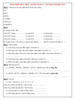 TỔNG hợp KIẾN THỨC cơ bản TOÁN 4 – ôn THI CUỐI học kì 1 