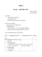 Giáo án Âm nhạc 1 bài 21 Học hát Tập tầm vông | Âm nhạc, Lớp 1 - Ôn Luyện