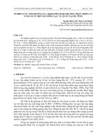 Nghiên cứu ảnh hưởng của MgSO4 đến sinh trưởng, phát triển và năng suất một số giống lạc vụ Xuân tại Hà Tĩnh