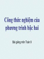 Công thức nghiệm của phương trình bậc hai | Toán học, Lớp 9 - Ôn Luyện